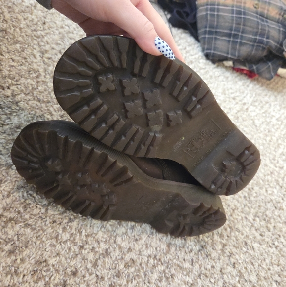 Doc Martens 1460 Crazy Horse Leather Brown Boots - Picture 3 of 4